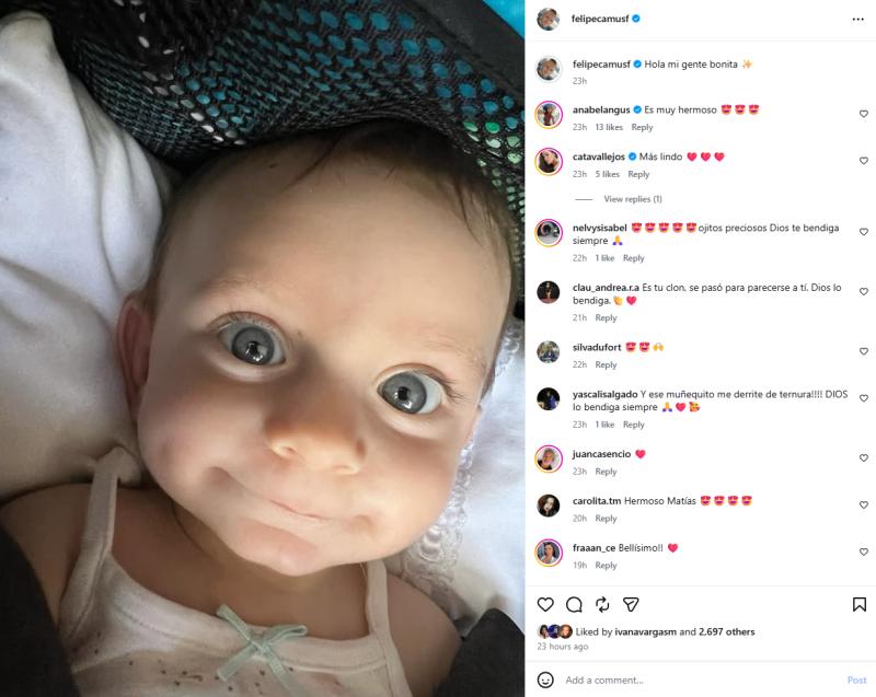 Hijo de Felipe Camus | Instagram