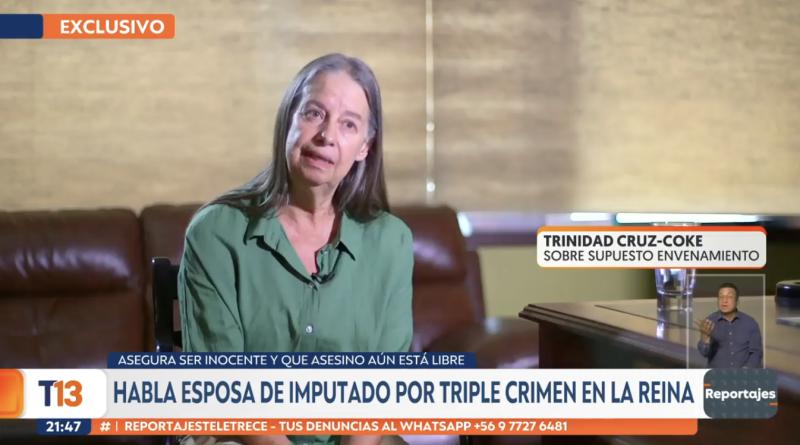 Trinidad Cruz-Coke se refiere al supuesto envenenamiento.
