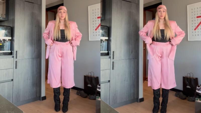Carlita y su comentado outfit - Instagram