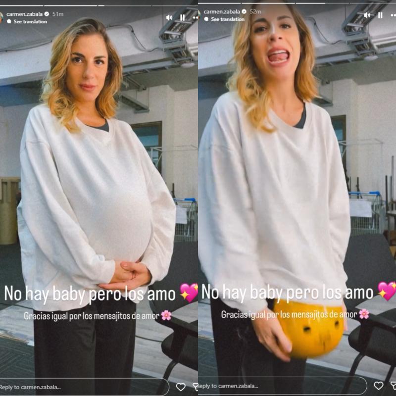 Carmen Zabala responde a rumores de embarazo | Instagram