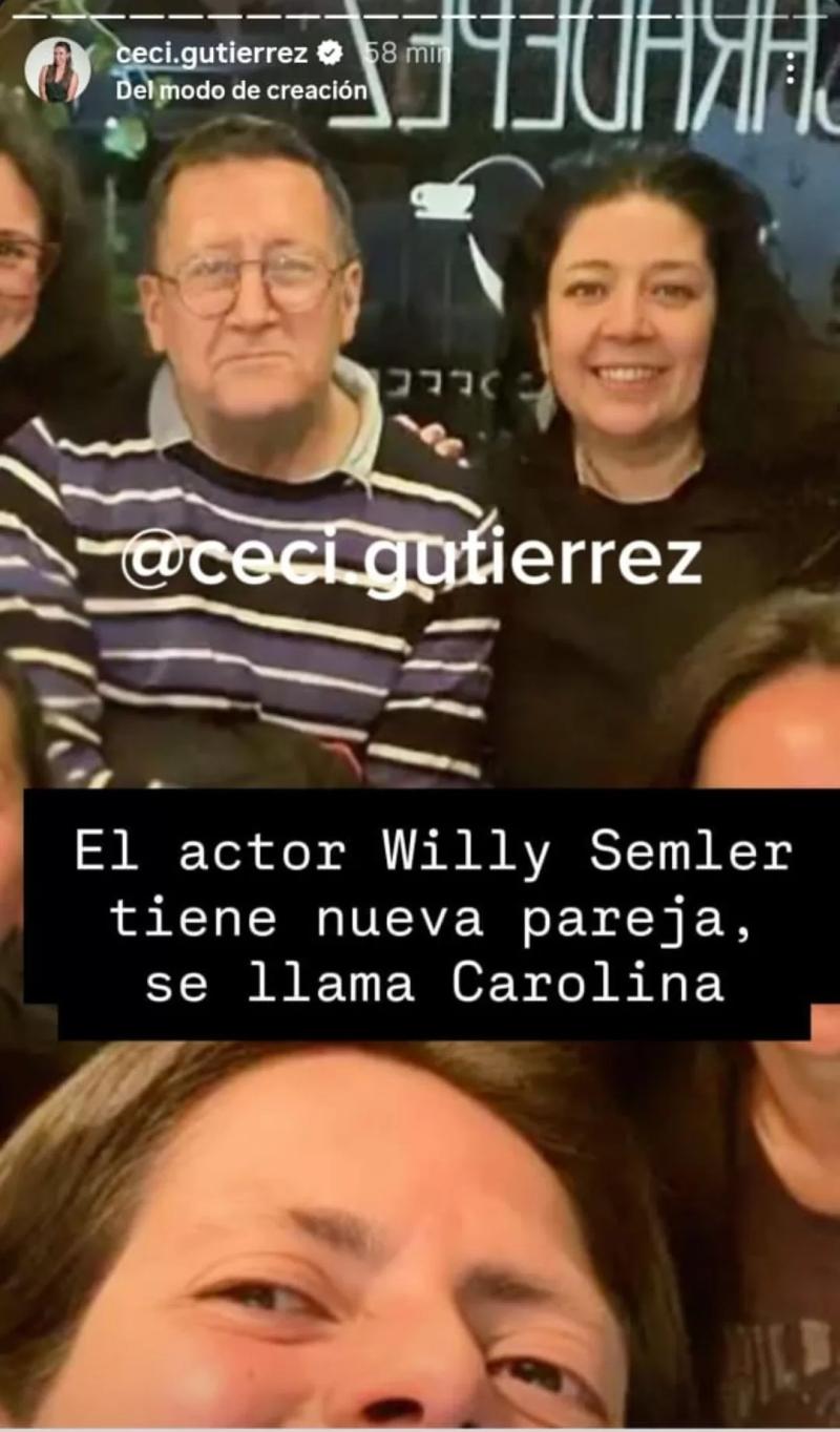 Publicación de Cecilia Gutierrez sobre Willy Semler | Instagram