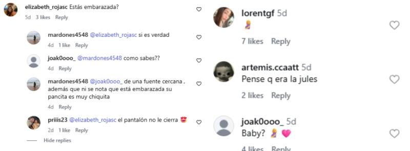 Comentarios a Mariana di Girolamo | Instagram