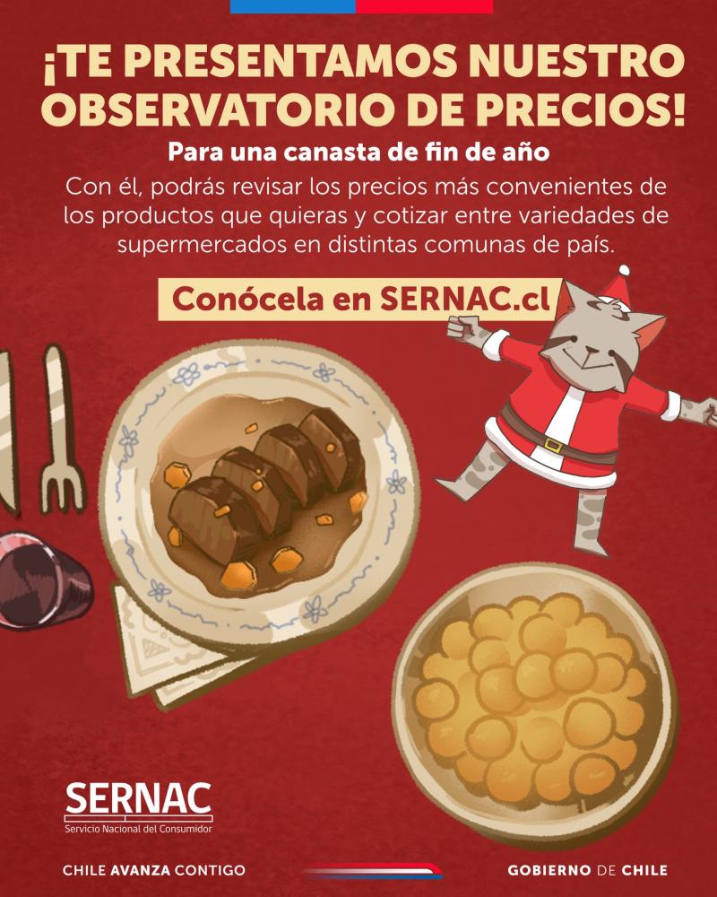 Cotizador del Sernac revela dónde sale más barata la cena