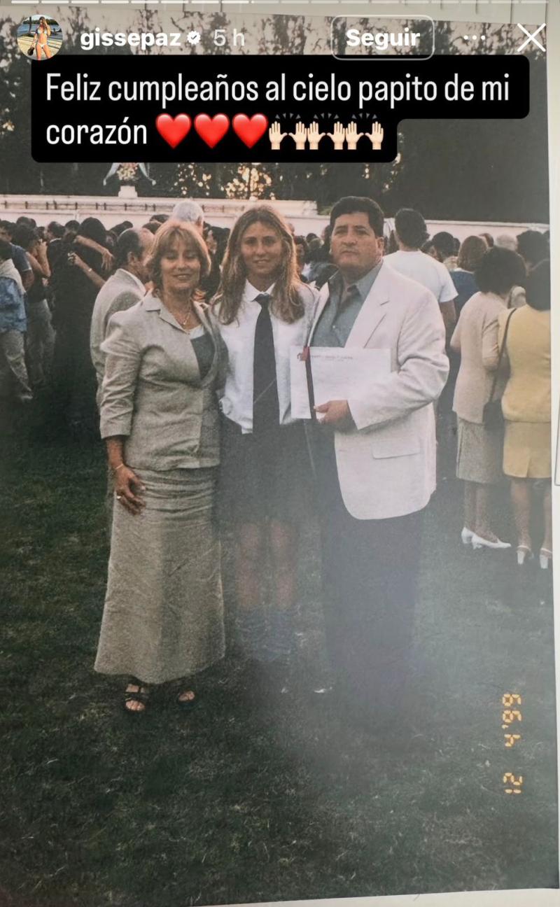 La foto del recuerdo de Gissella Gallardo