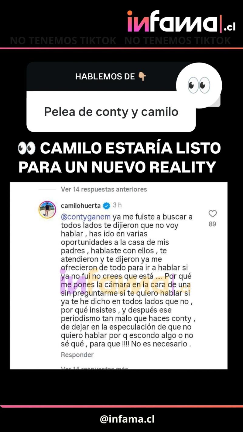 Comentario de Camilo Huerta | Instagram