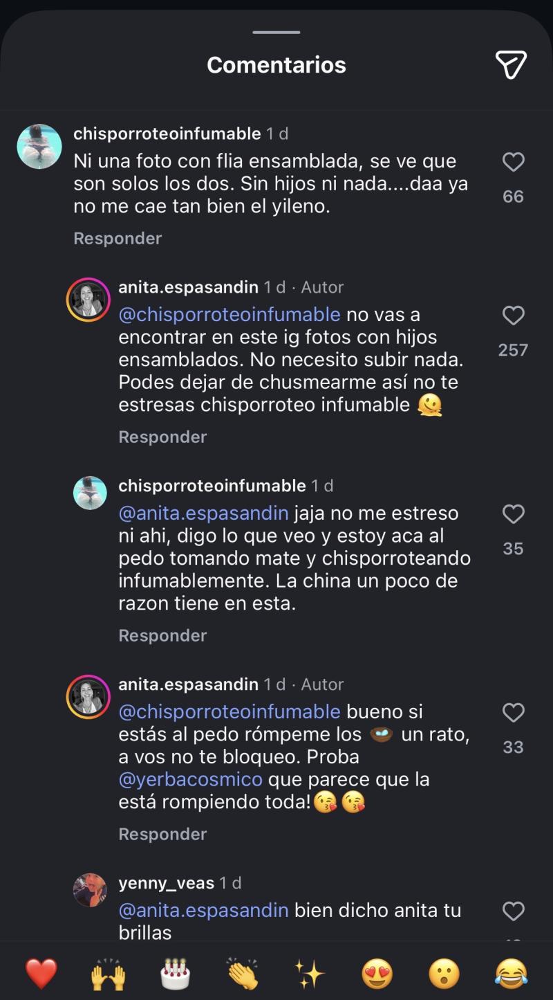 Discusión de pareja de Benjamín Vicuña con seguidor.