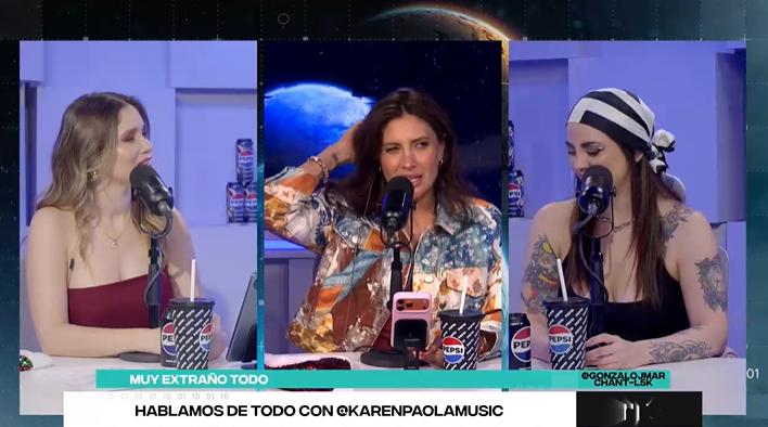 Karen Paola en el react de Mundos Opuestos
