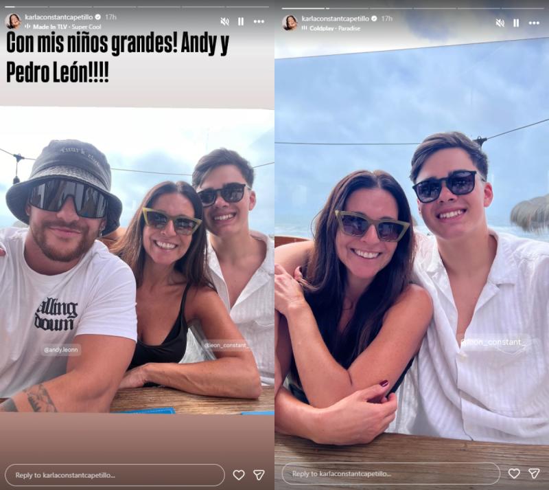 Karla Constant y sus hijos | Instagram