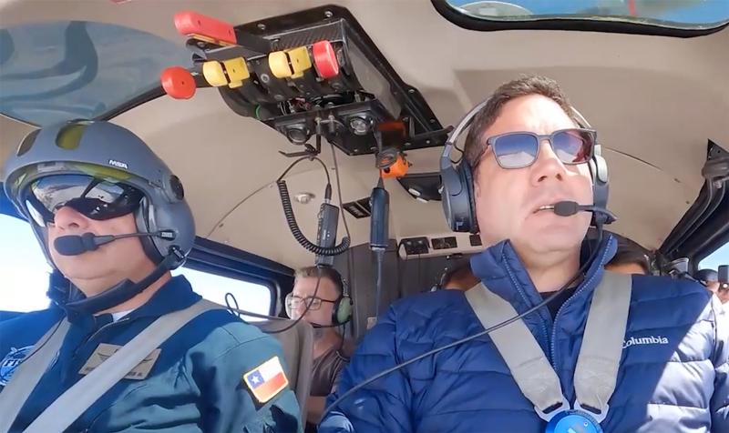 Pancho Saavedra visita Antuco. Créditos: Canal 13