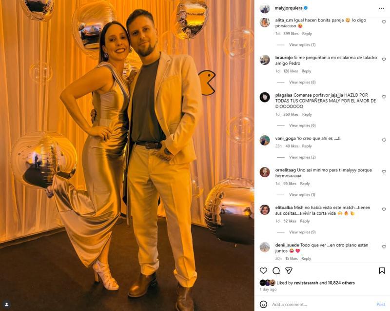 Maly Jorquiera junto a Jean Philippe Creton | Instagram