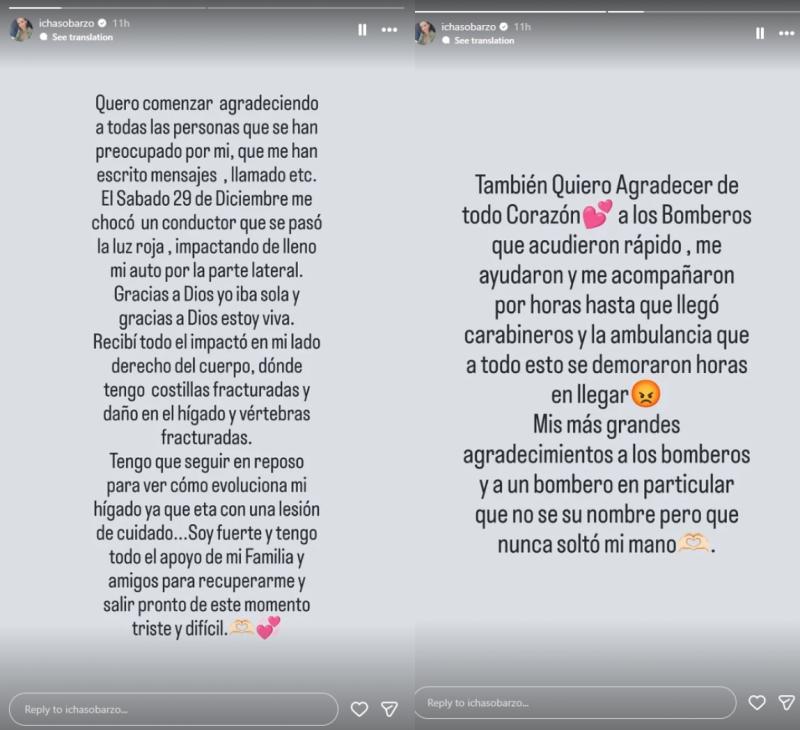 María Isabel Sobarzo | Instagram