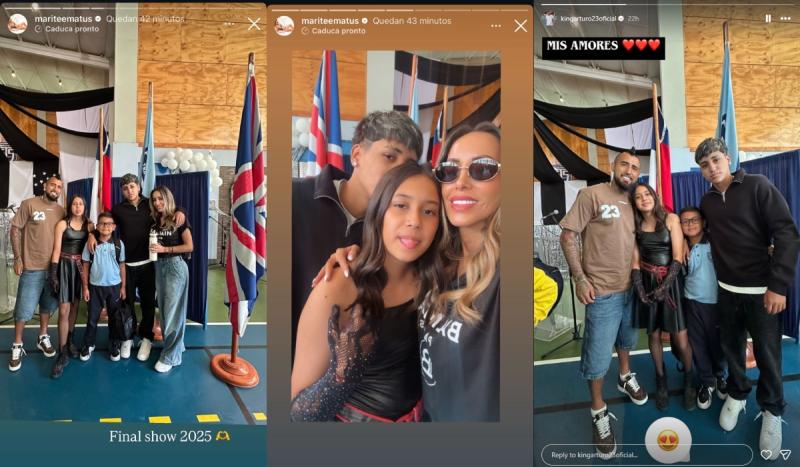 Marité Matus y Arturo Vidal | Instagram