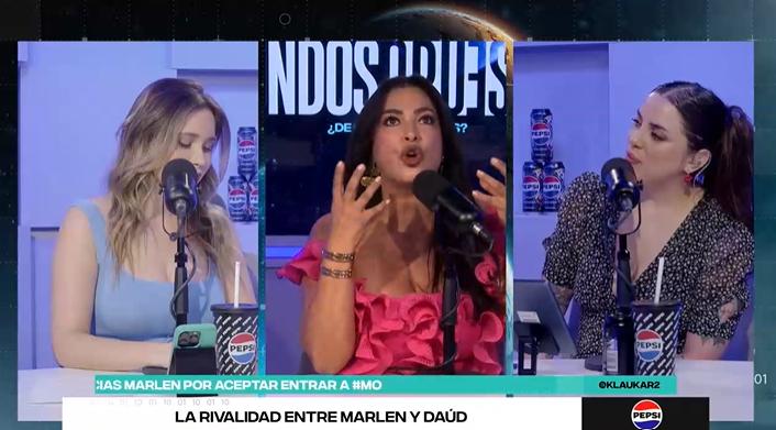 Marlen Olivari en el react de Mundos Opuestos