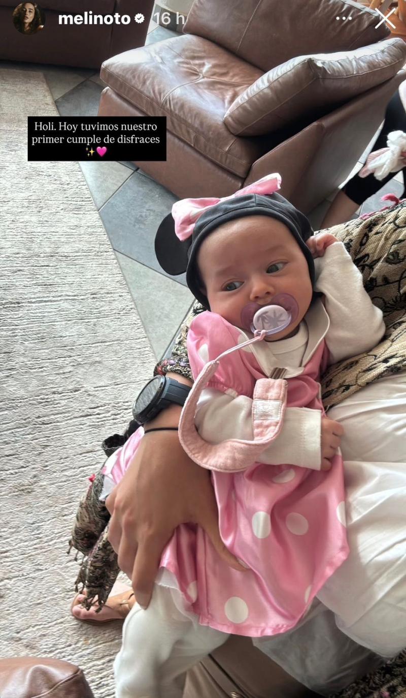 Melina Noto y el disfraz de su hija Alanna