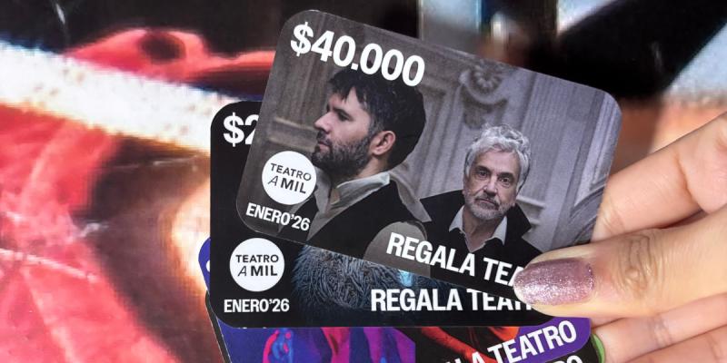 Tarjeta Regala Teatro. Créditos: Teatro a Mil.