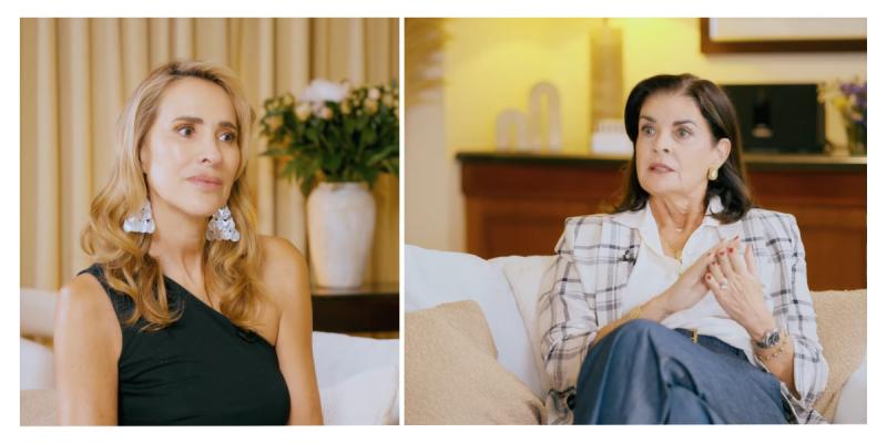 Angélica Castro y Angélica Castro reflexionó con la dermatóloga María Luisa Pérez Cotapo. Créditos: 13C