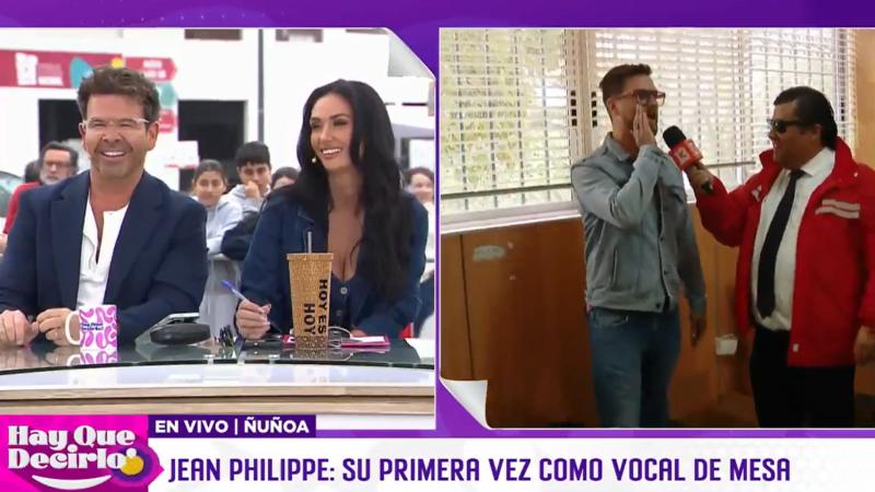 La nerviosa reacción de Pamela Díaz al reencontrarse con Jean Philippe Cretton