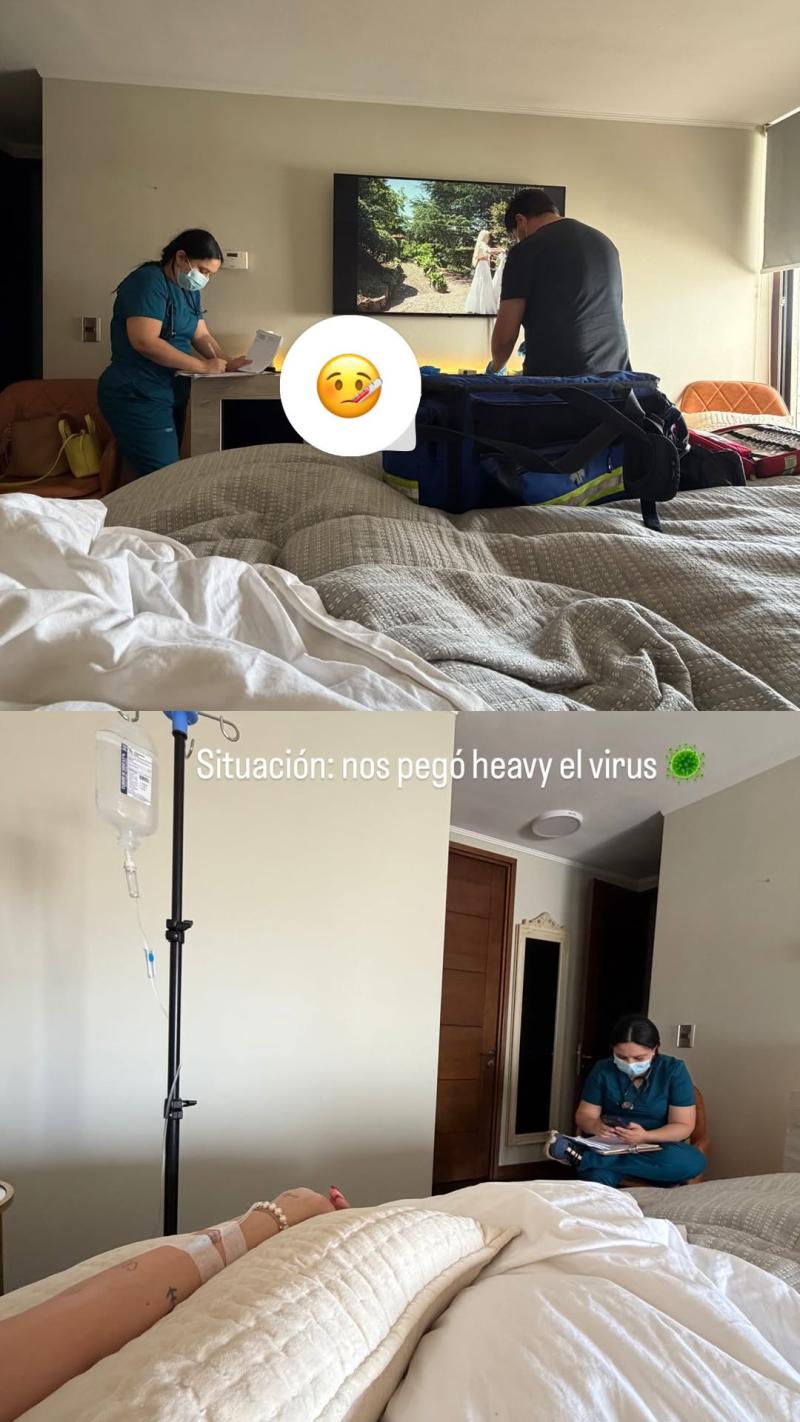 Camila Andrade desata preocupación con imagen siendo atendida - Instagram