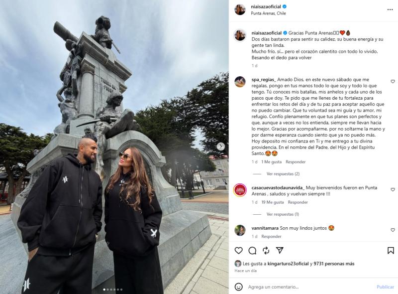 Sonia Isaza y Arturo Vidal | Instagram