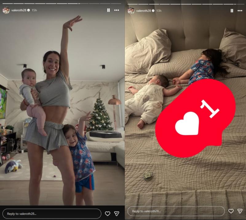 Últimas historias de Vale Roth junto a sus hijas | Instagram
