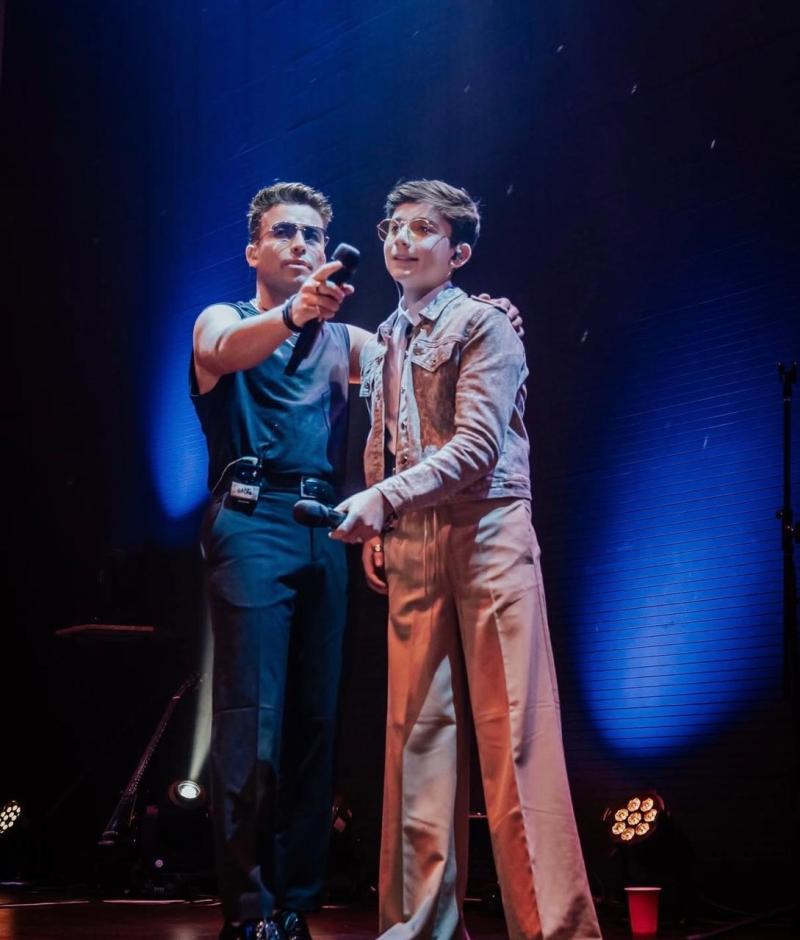 Luis Pedraza y su hijo - Instagram