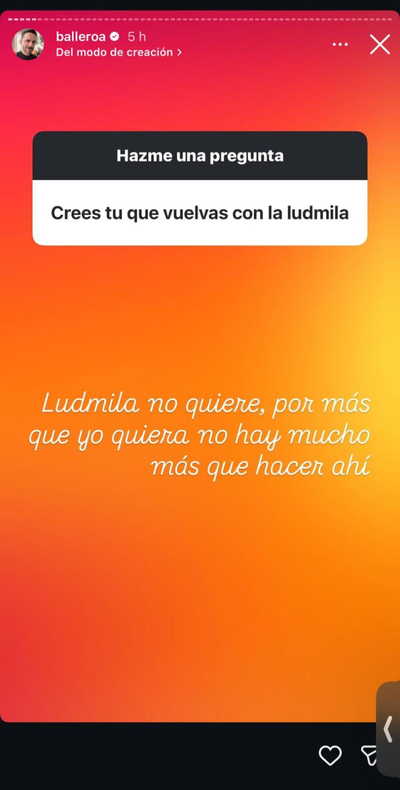 Historia de Álvaro Ballero - Instagram