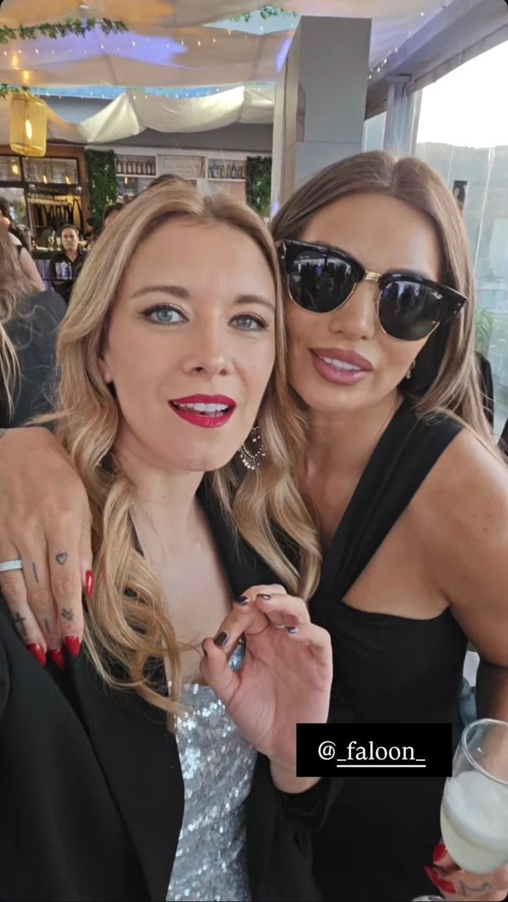 Carla Jara junto a Faloon Larraguibel