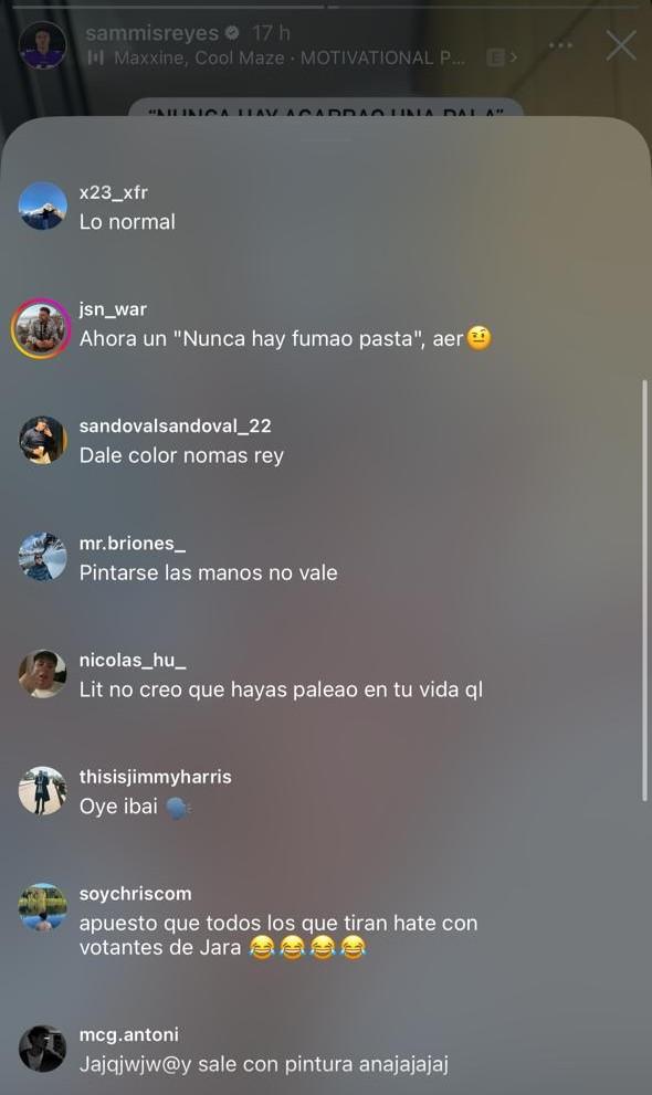 Comentarios a Sammis Reyes | Instagram