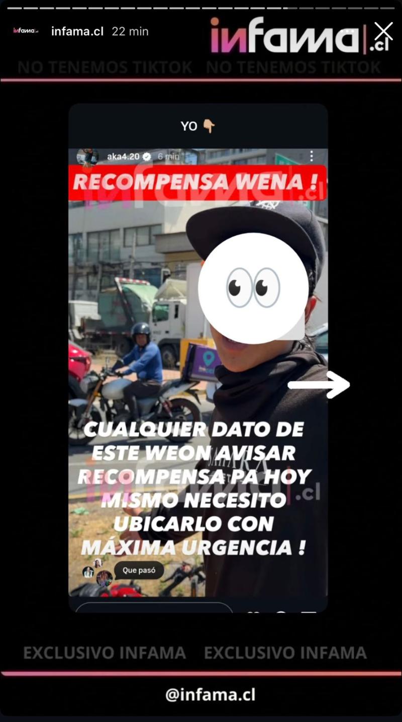 Historias borradas de Aka 4:20, novio de Ignacia Antonia - Infama