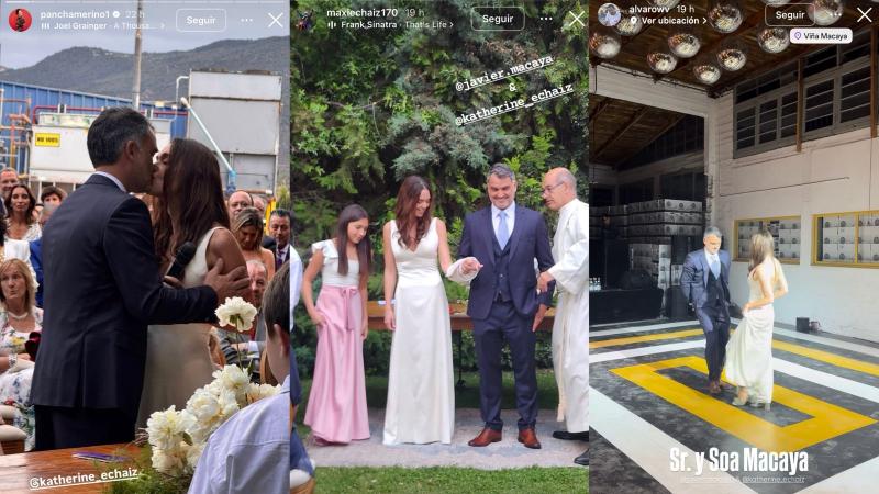 Matrimonio de Javier Macaya y Katherine Echaiz | Instagram