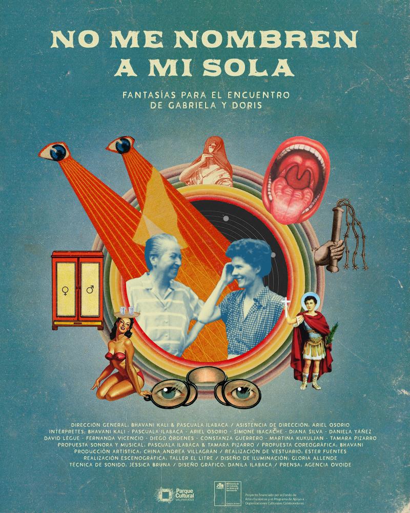 Afiche obra "No me nombren a mí sola".