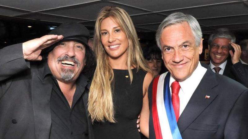 Belén Hidalgo, Miguel y Sebastián Piñera