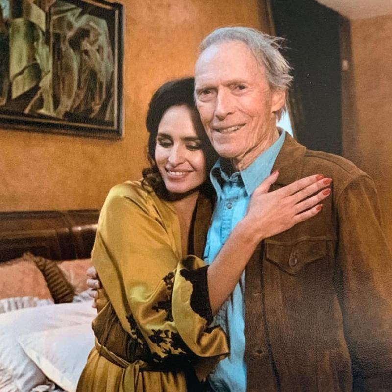Fernanda Urrejola y Clint Eastwood. Créditos: Instagram