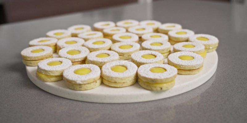 Galletas linzer de limón. Créditos: 13C