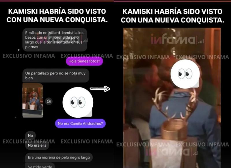 Francisco Kaminski captado con nueva conquista | Infama