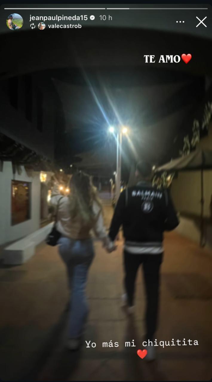 Jean Paul Pineda junto a Valentina Castro - Instagram