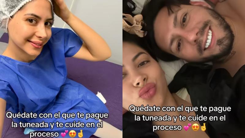 Polola de Dash reveló que chico reality le regaló cirugía - Captura