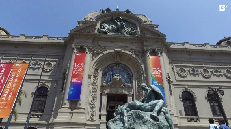 Frontis Museo Nacional de Bellas Artes. Créditos: 13C