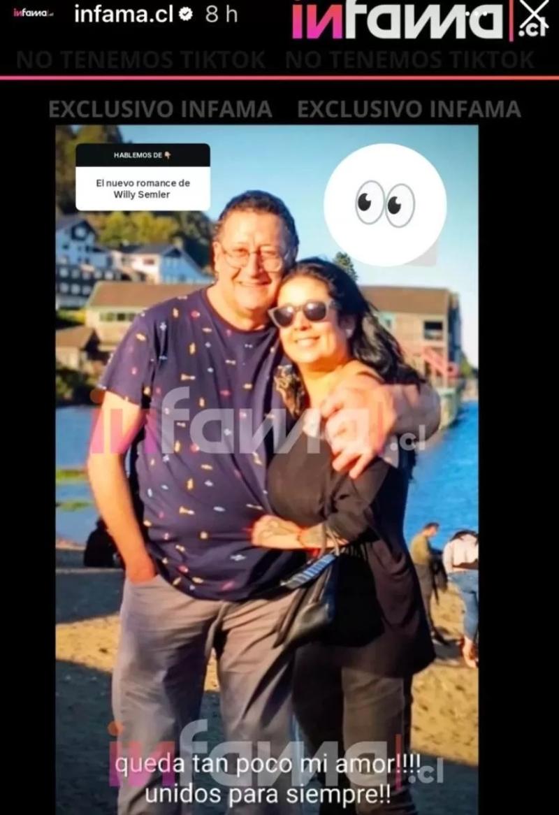 Publicación de Infama sobre Willy Semler | Instagram