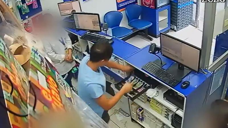 Delincuente que roba en farmacias de Ñuñoa