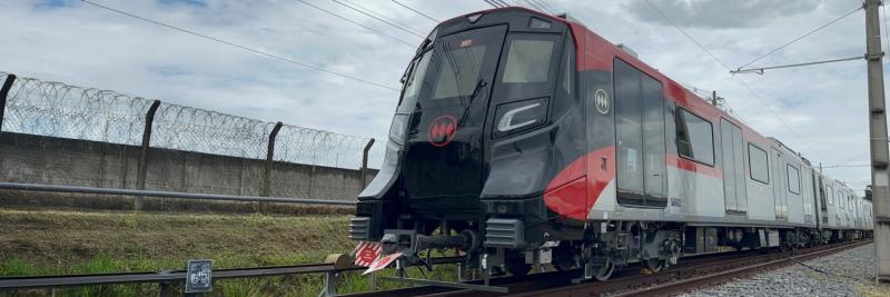 Metro presentó el AS-22, el primer tren terminado de la Línea 7 - Metro