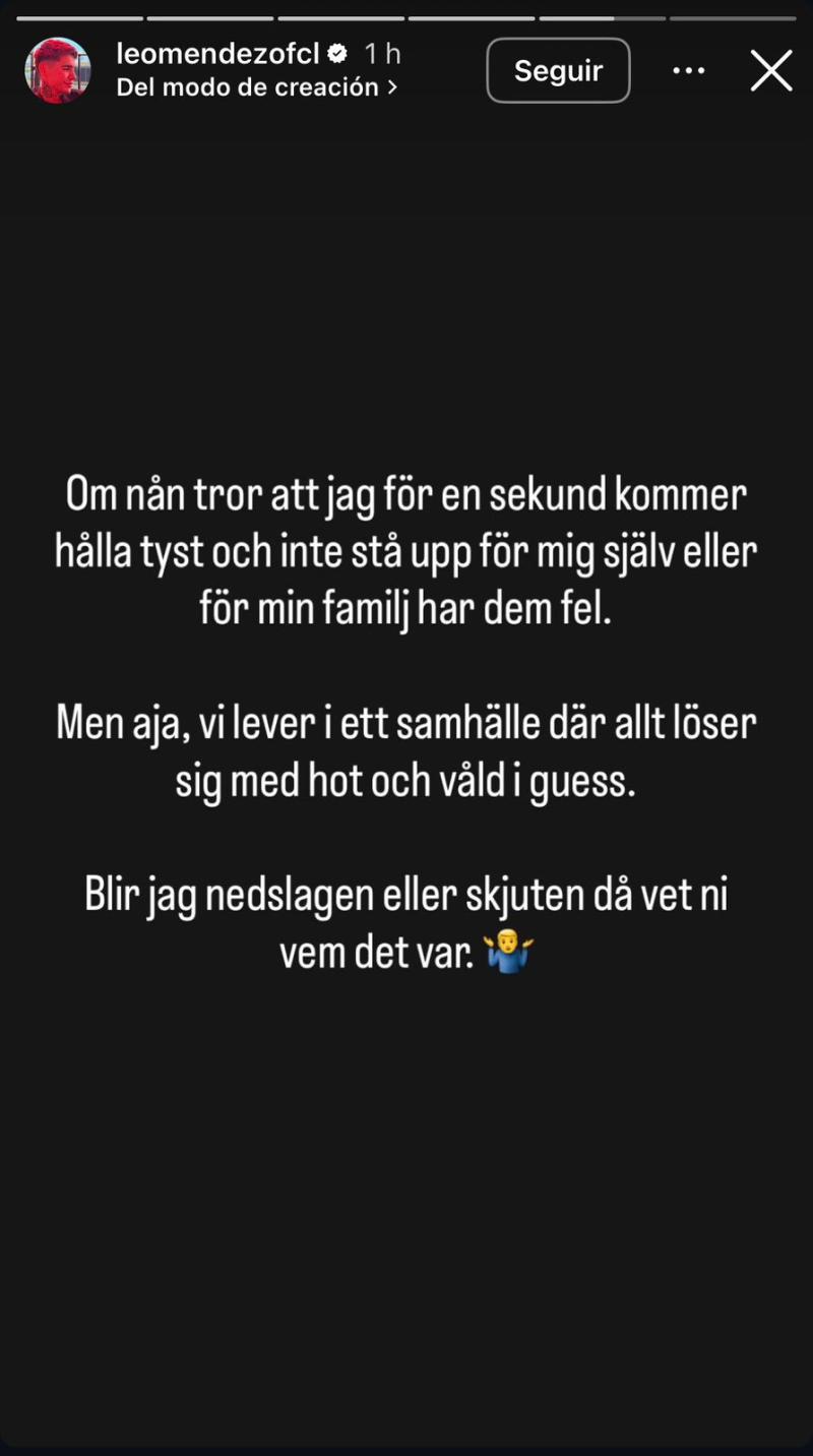 Historia de Leo Méndez | Instagram