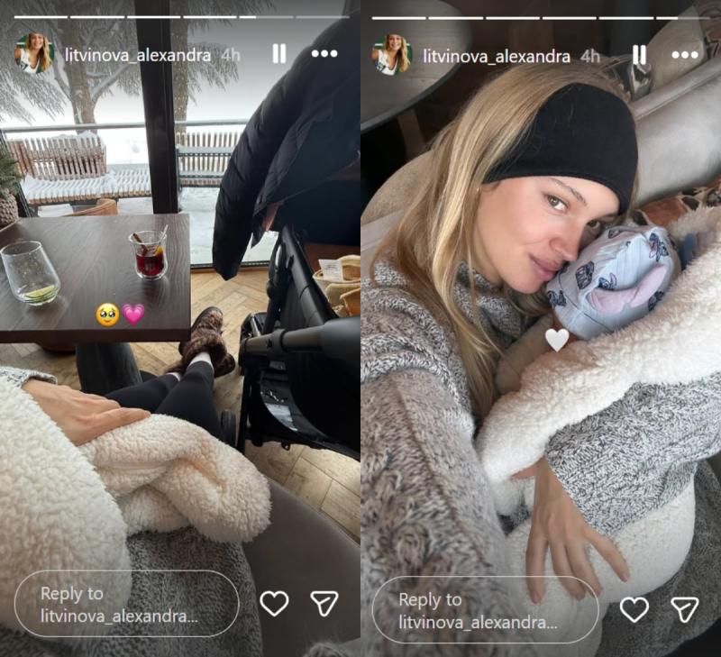 Alexandra Litvinova, pareja de Alexis Sánchez, junto a su hija Bella | Instagram