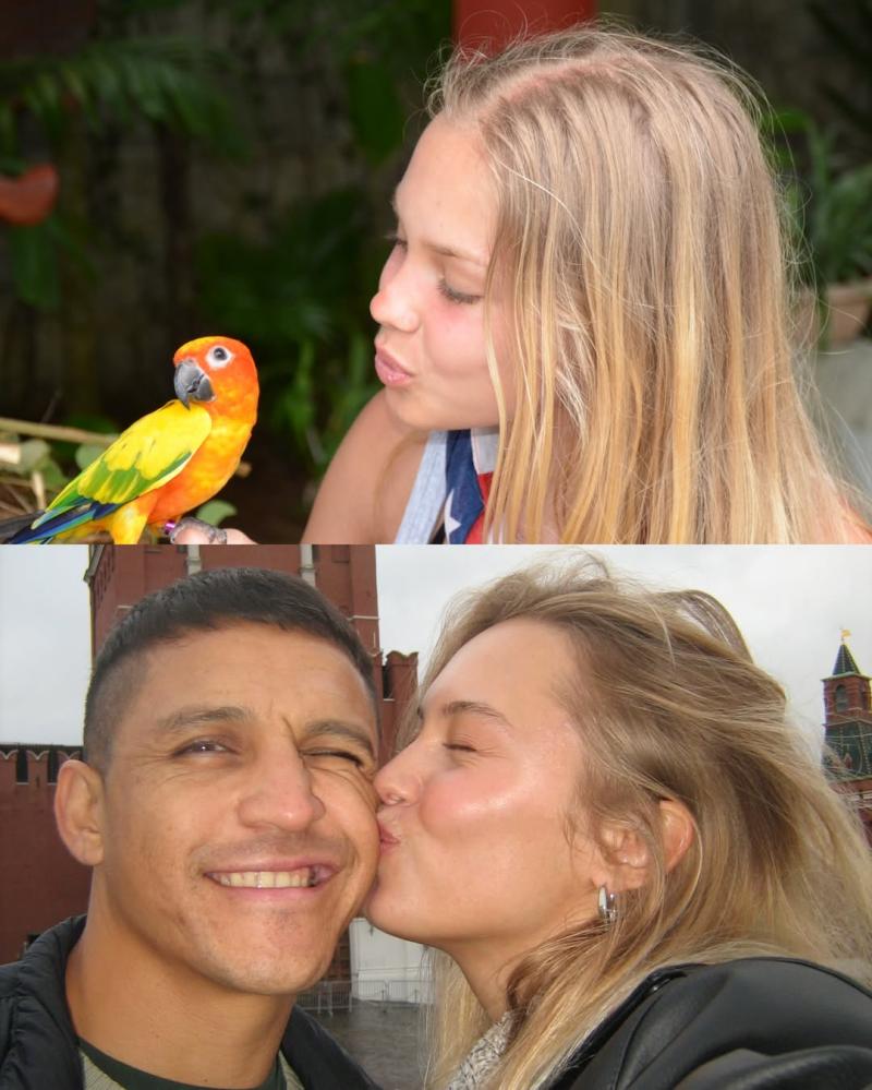 Alexandra Litvinova y Alexis Sánchez | Instagram