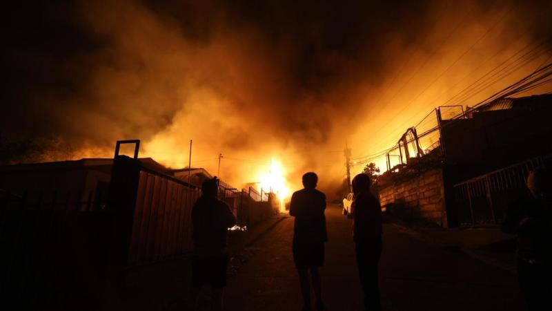 Incendios en el sur de Chile - Agencia Aton