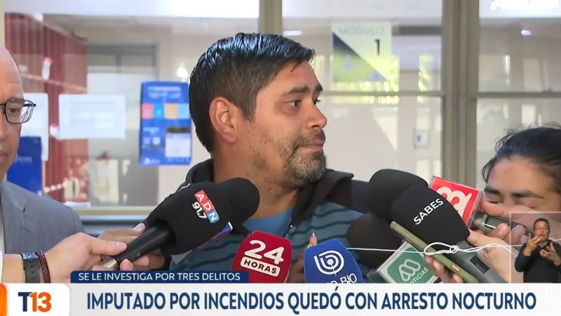 Claudio Luna, acusado de provocar incendio en la región del Biobío