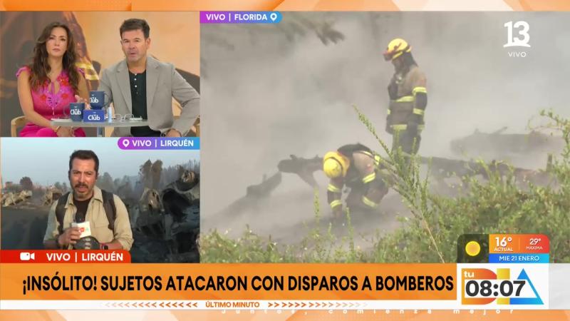 Tu Día | Reportan ataque a bomberos | Incendios Concepción