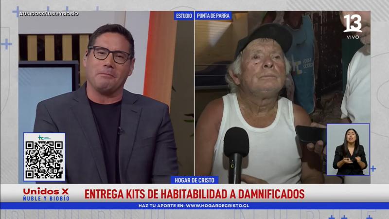 El sorpresivo anunció de Pancho Saavedra a hombre afectado por los incendios