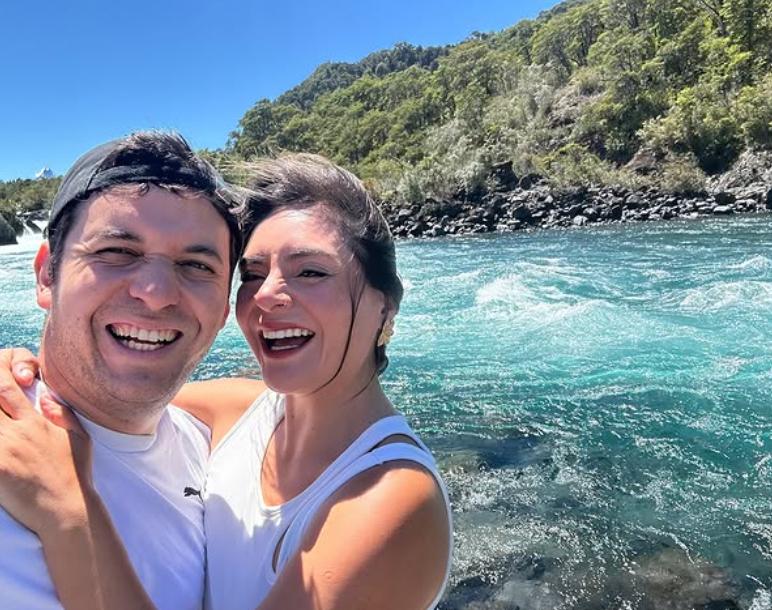 Periodista Daniela Muñoz junto al alcalde de Independencia | Instagram