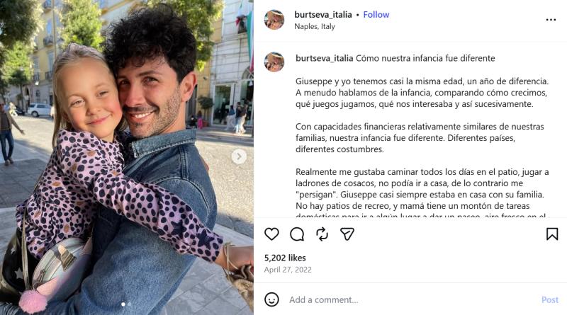 Influencer rusa muestra a su pareja e hija | Instagram